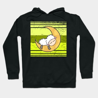 Retro Sheep Moon Hoodie